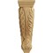 Ekena Millwork 6 1/2"W x 8"D x 22"H Small Jumbo Acanthus Wood Corbel, Maple CORW07X08X22ACMA - alternate 4